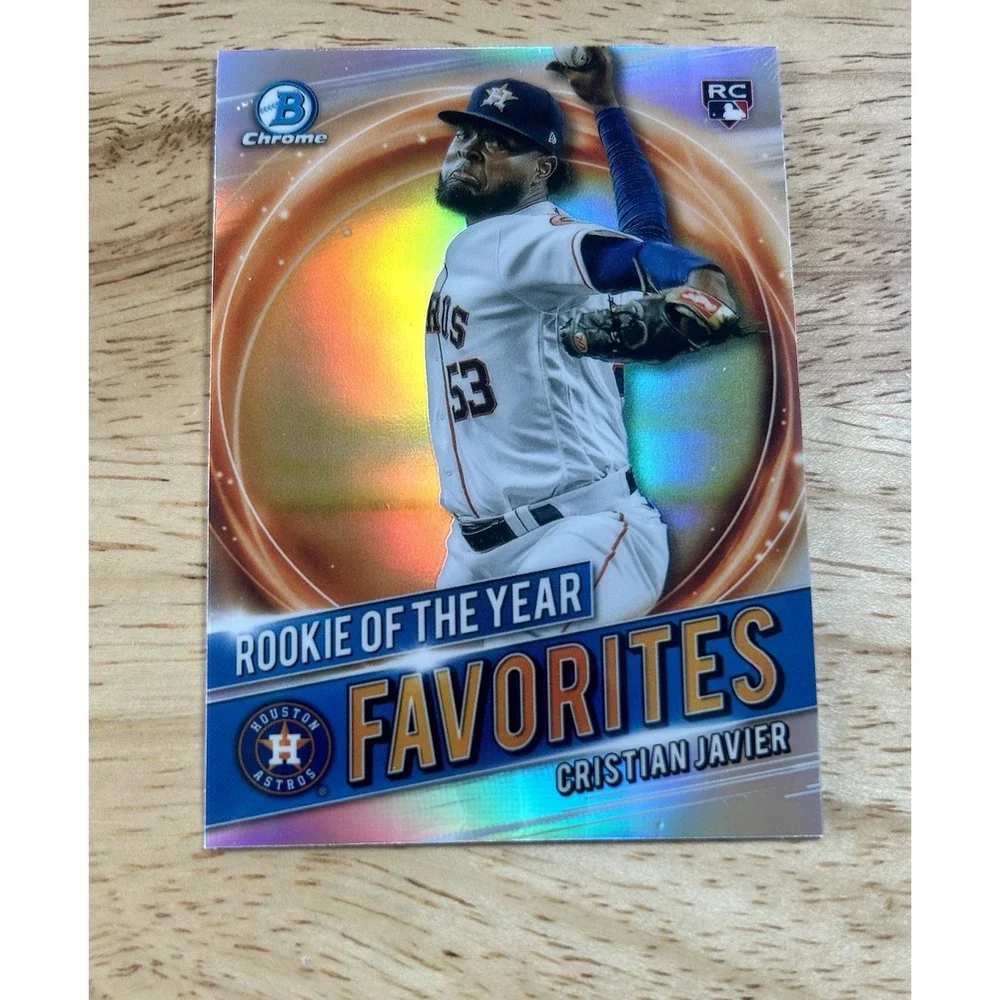 Topps 2021 Bowman Cristian Javier RC Rookie of the Year Favorites #RRY-CJ Astros